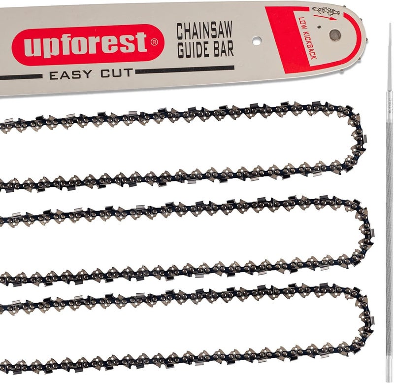 UPFOREST 8 Inch Chainsaw Guide Bar & Chains Fits Sun Joe SWJ800E SWJ802E,WORX WG310,HUSQVARNA 136, 137, 141, 142, 23, 243, 41 REMINGTON RM4050, RM4050B Gifts for Men, Father's Day Gifts for Dad (AF08033BQ1L) - Image 1